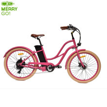 2020 Latest Models 26 Inch 500W Electric Bicycle Beach E-Bike for Ladies